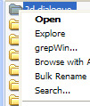 context menu example